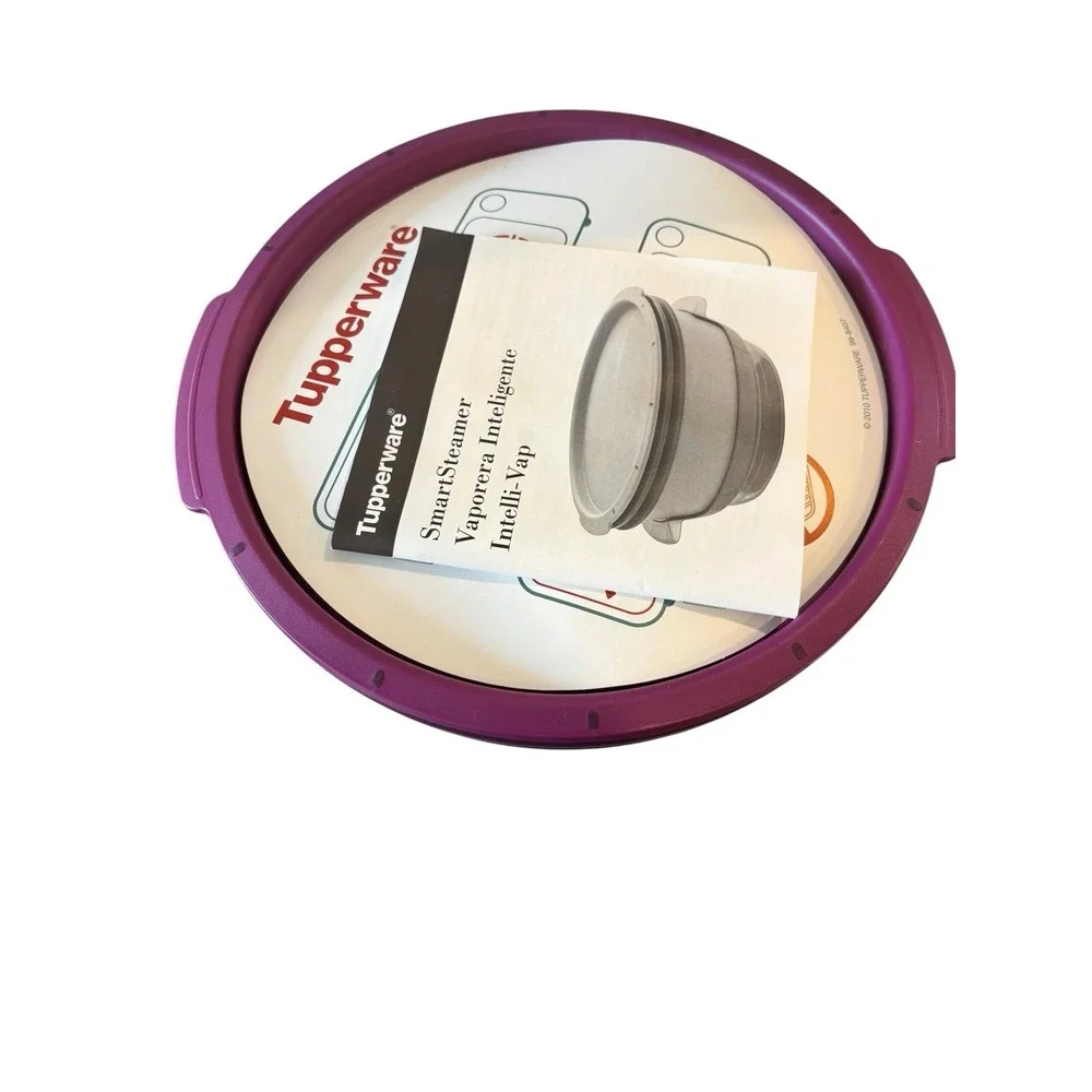 TUPPERWARE Microwave SMART STEAMER Purple Amethyst 99-8407 Bowl 4-Pc Set